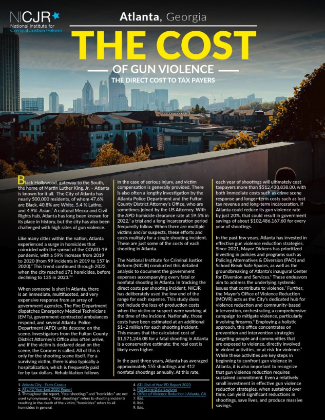 Thumbnail for Atlanta, GA: Cost of Gun Violence