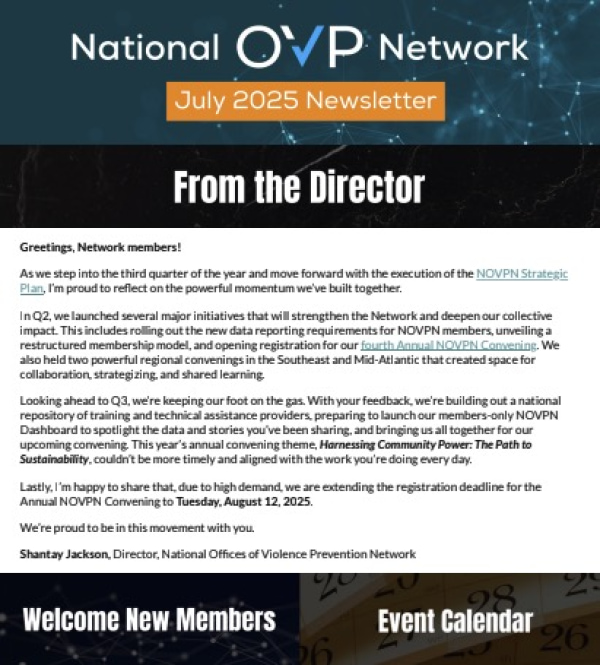 Banner Image of July 2025 Newsletter