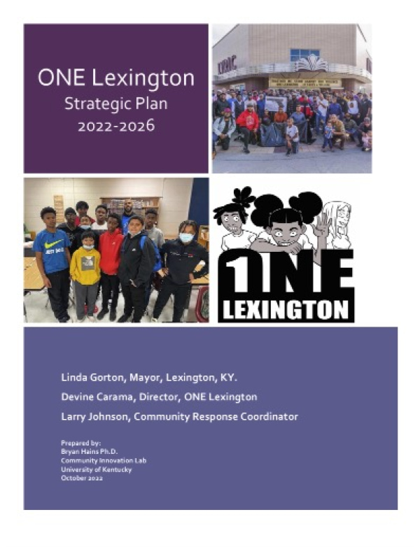 Banner Image of ONE Lexington Strategic Plan 2022-2026