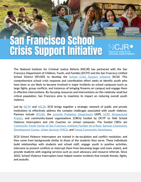 Banner Image of San Francisco School Crisis Support Initiative