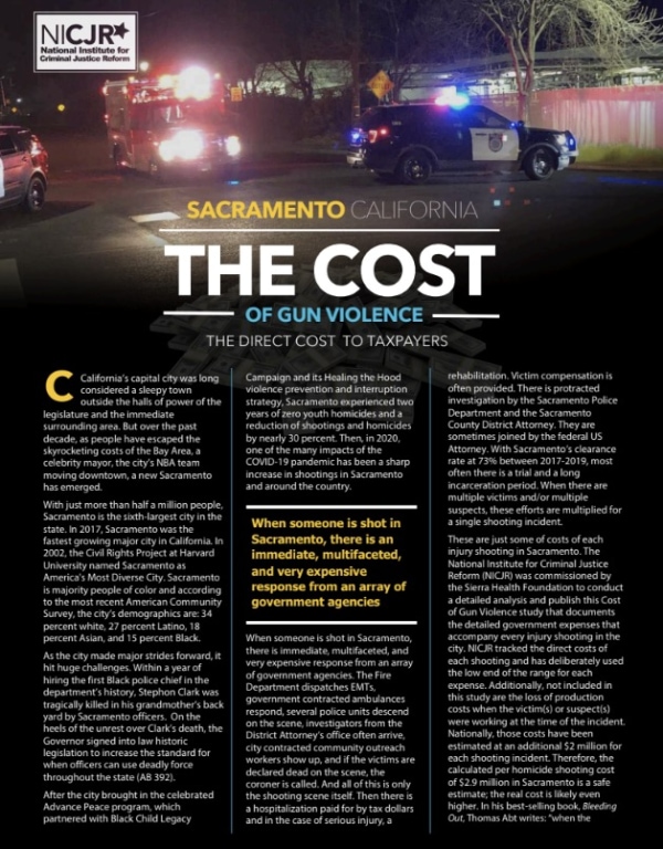 Banner Image of Sacramento, CA: Cost of Gun Violence