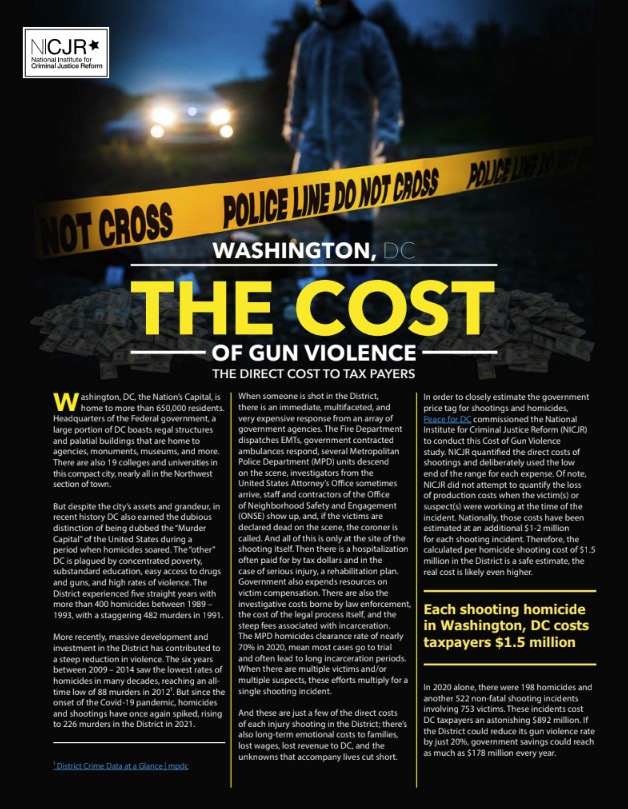 Thumbnail for Washington, DC: Cost of Gun Violence